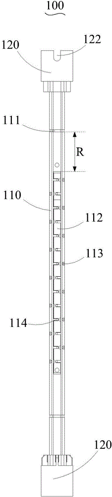 Water outlet pipe and water outlet pipe film coiling tooling