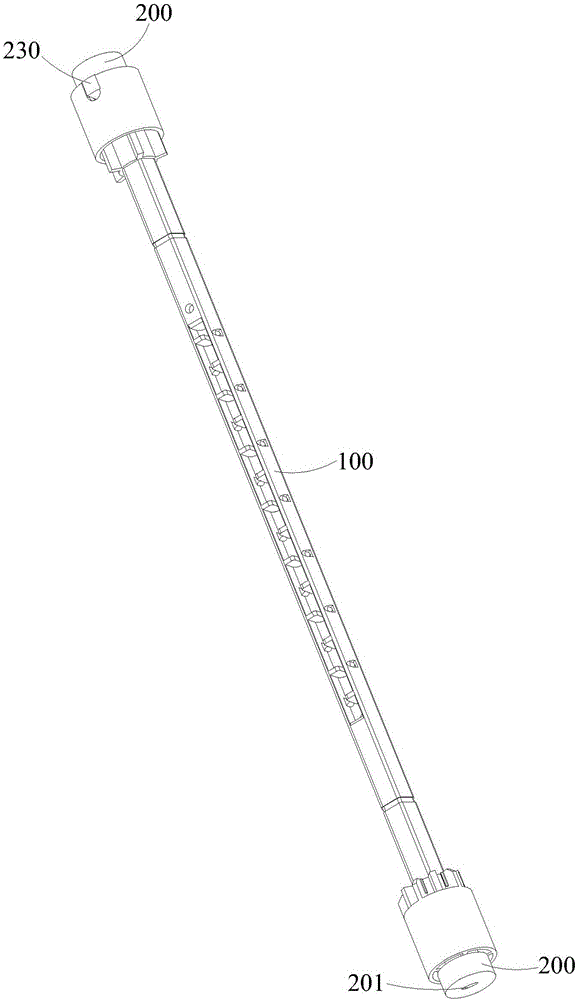 Water outlet pipe and water outlet pipe film coiling tooling