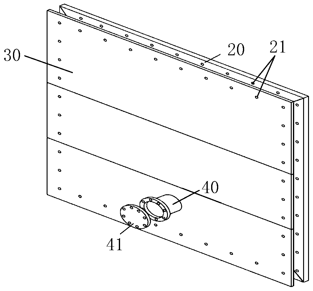 Sewage pipeline blocking device and construction method thereof