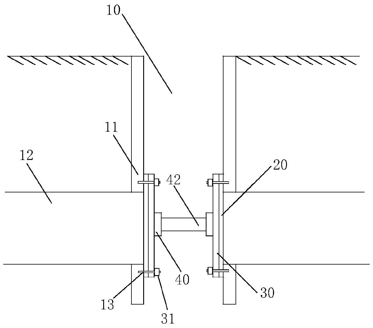 Sewage pipeline blocking device and construction method thereof