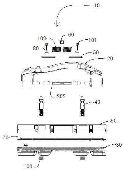 A mold for manufacturing medical mask airbags