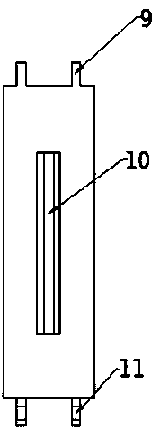 Clamping device for chemical membrane optical element