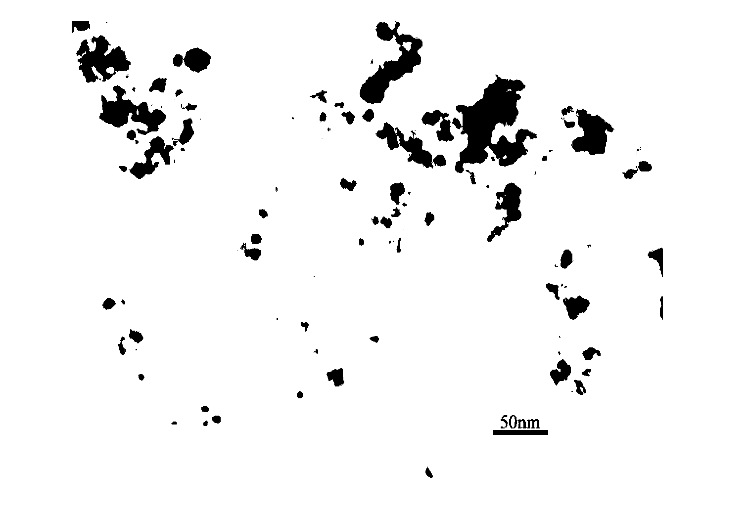 Method for preparing composite material of stannic oxide/polyaniline