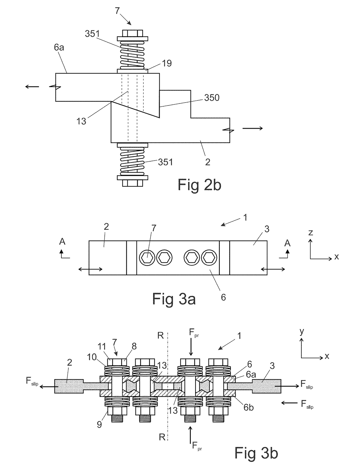 Resilient slip friction joint