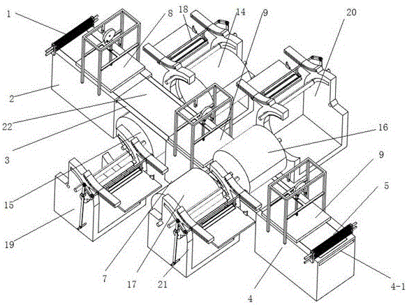 Streamlined equipment for silk spinning production