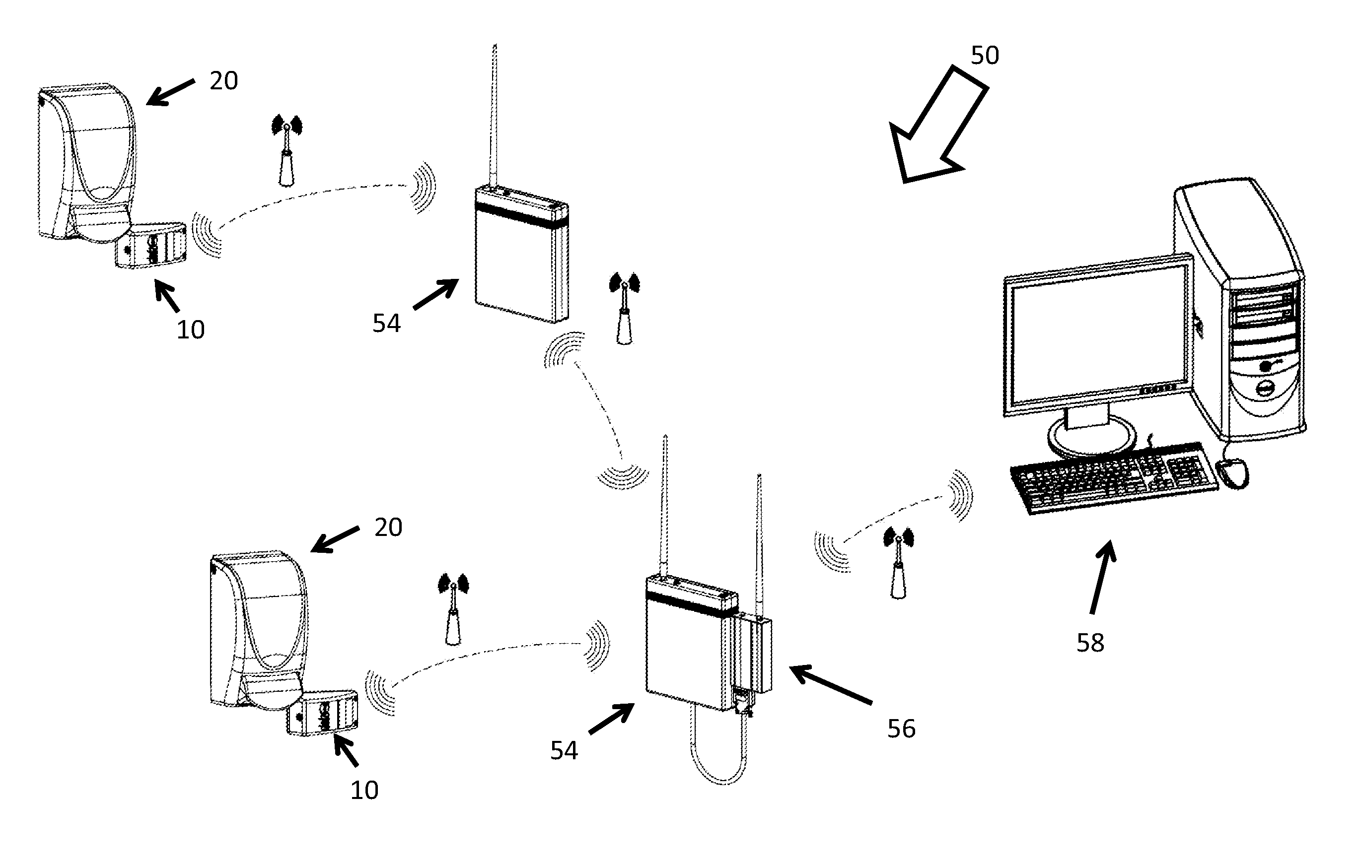 Hand hygiene dispenser monitor