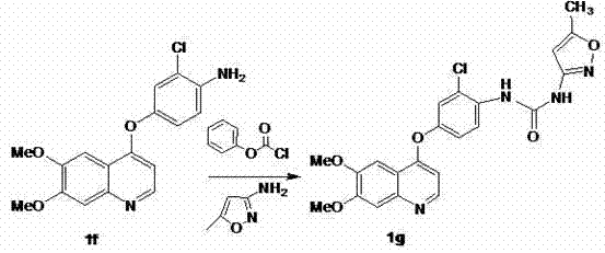 Synthesis method of anti-tumor targeted therapeutic drug tivozanib