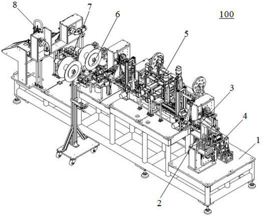 Biochemical reagent strip cutting and packing equipment