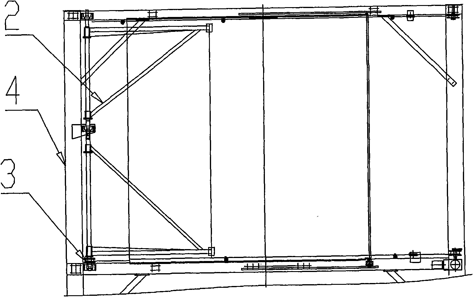 Vertical type wind energy power generation wind collection guiding system