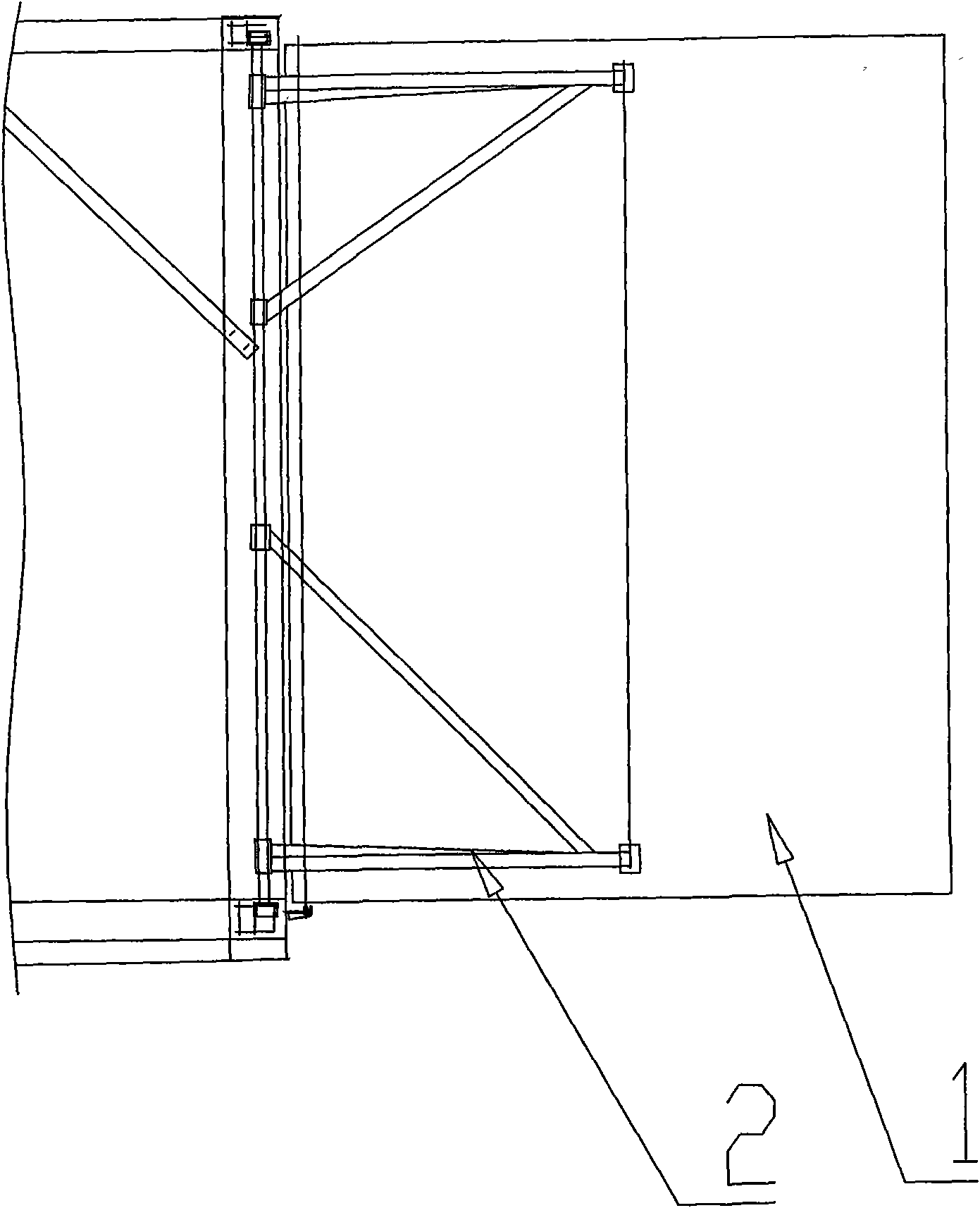 Vertical type wind energy power generation wind collection guiding system