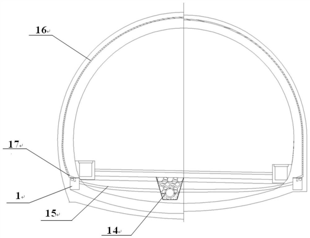 Directional accelerated crystallization device for tunnel drainage system and use method