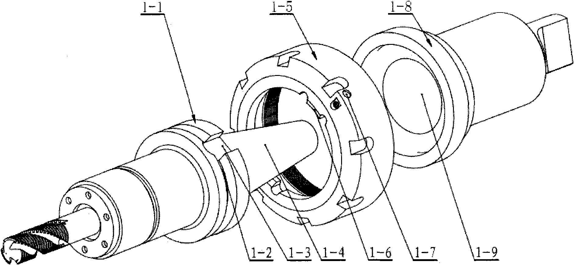 Rotary tool turret special for NC turning and milling center and rotation method