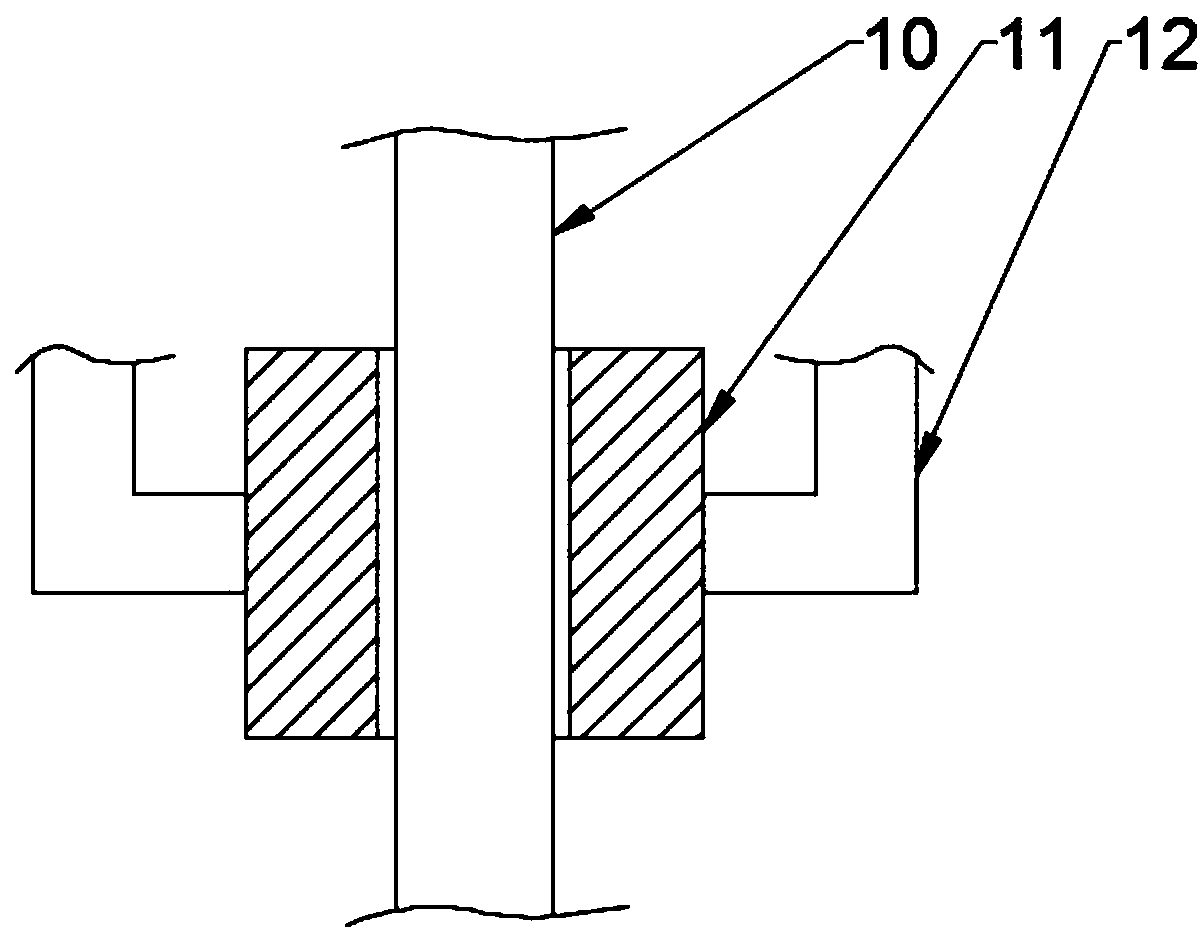 Building punching device based on cross beam stabilizing technology