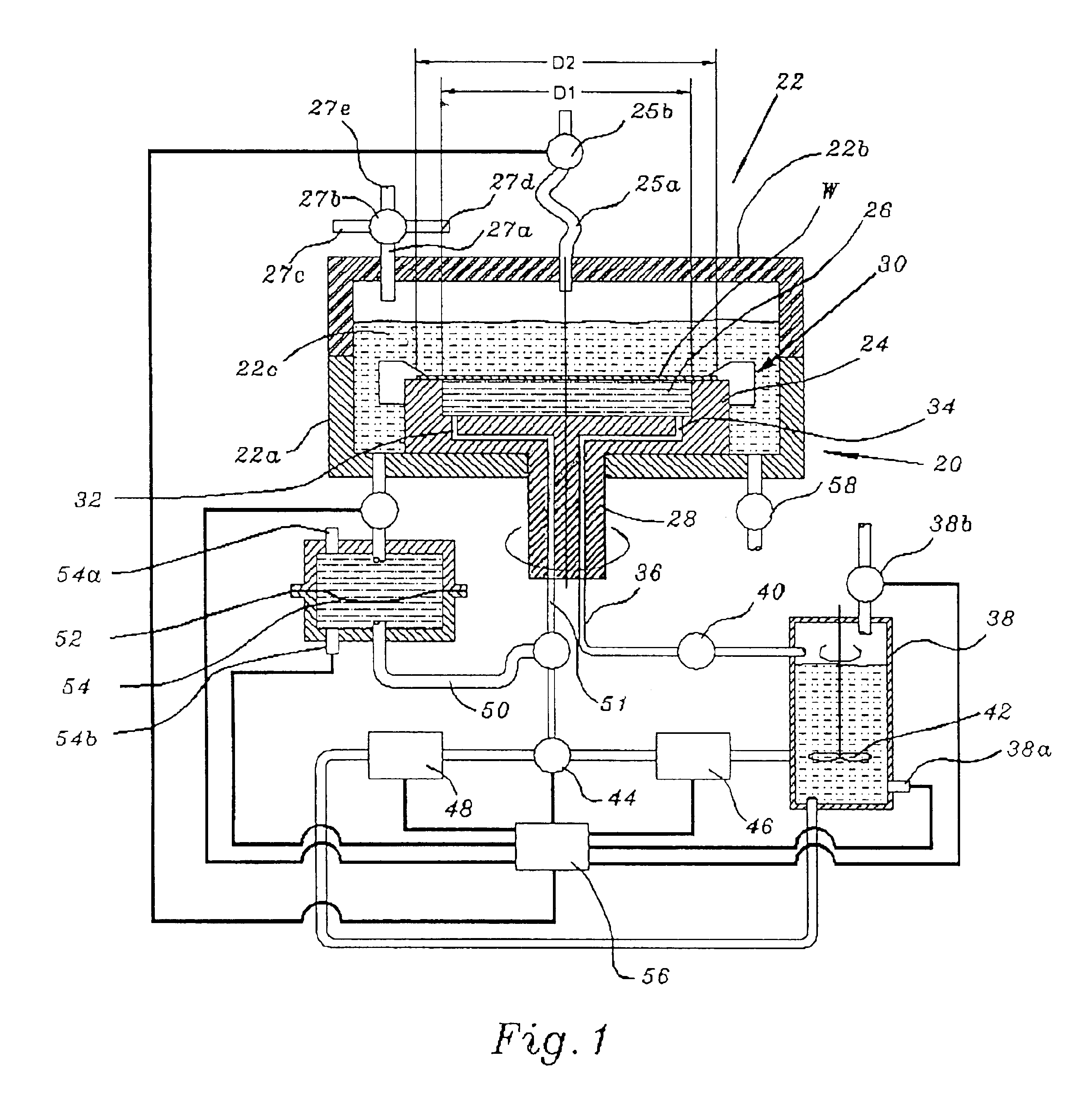 Temperature-controlled substrate holder for processing in fluids