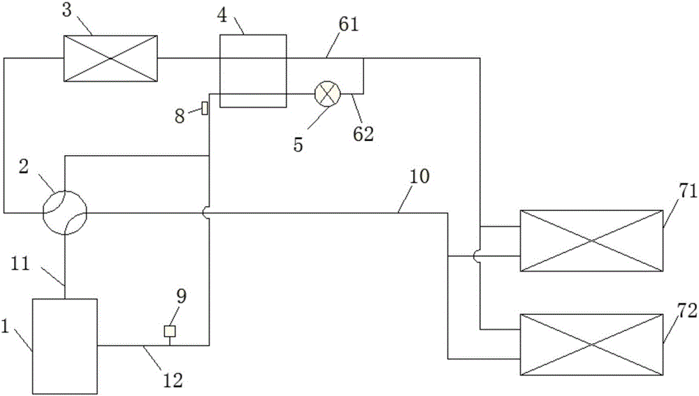 Air supplying and enthalpy increasing method and system for air conditioner, and air conditioner