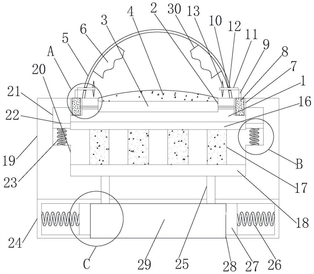 LED packaging structure with uniform light source heat distribution