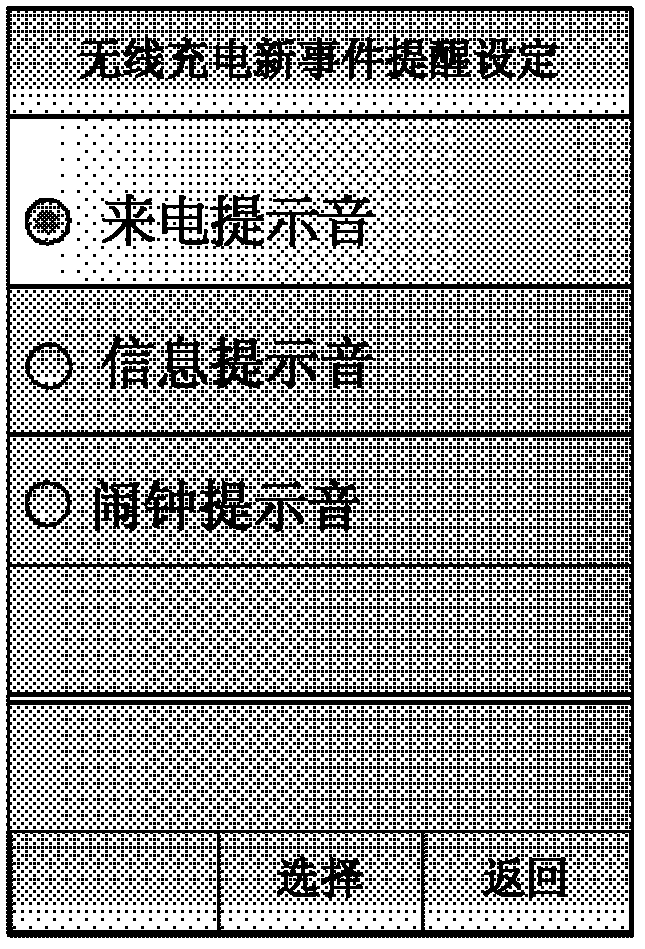 Intelligent switching method for new event reminding modes of wireless charging state of mobile phone