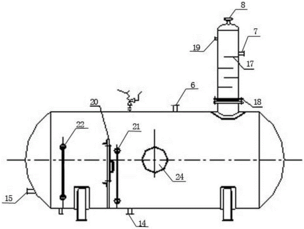 Process and apparatus for controlling continuous and stable discharge of non-condensable gas in benzene recovery system