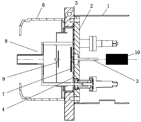 A device for extracting ions in a diamond-like thin film ion source