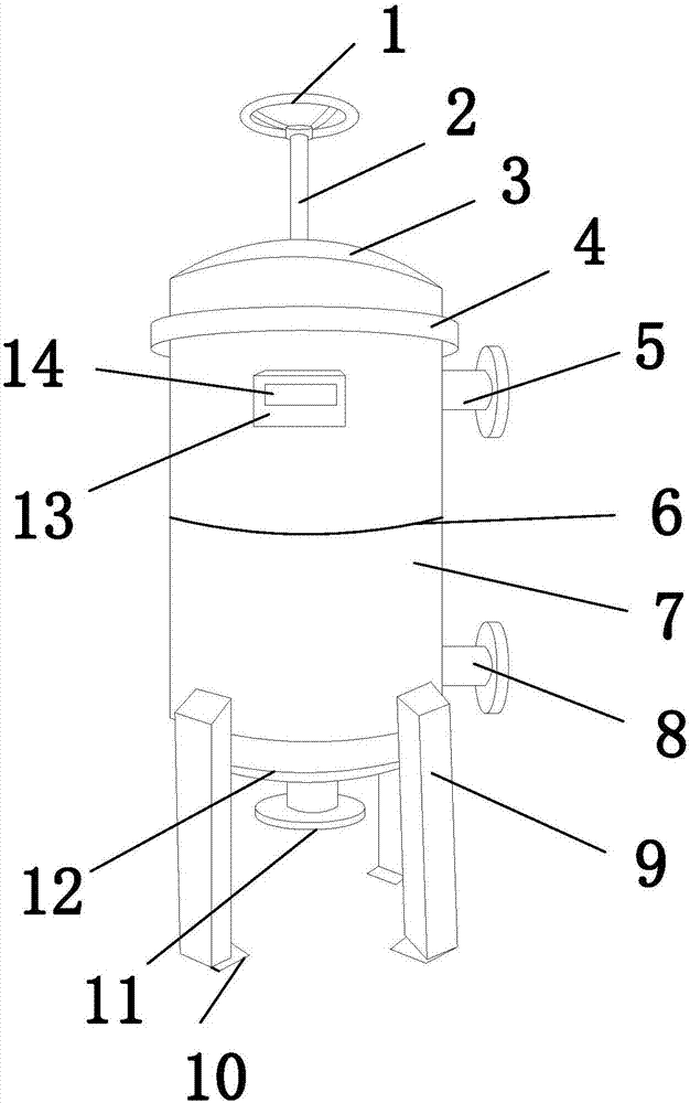 Domestic wastewater recycling device