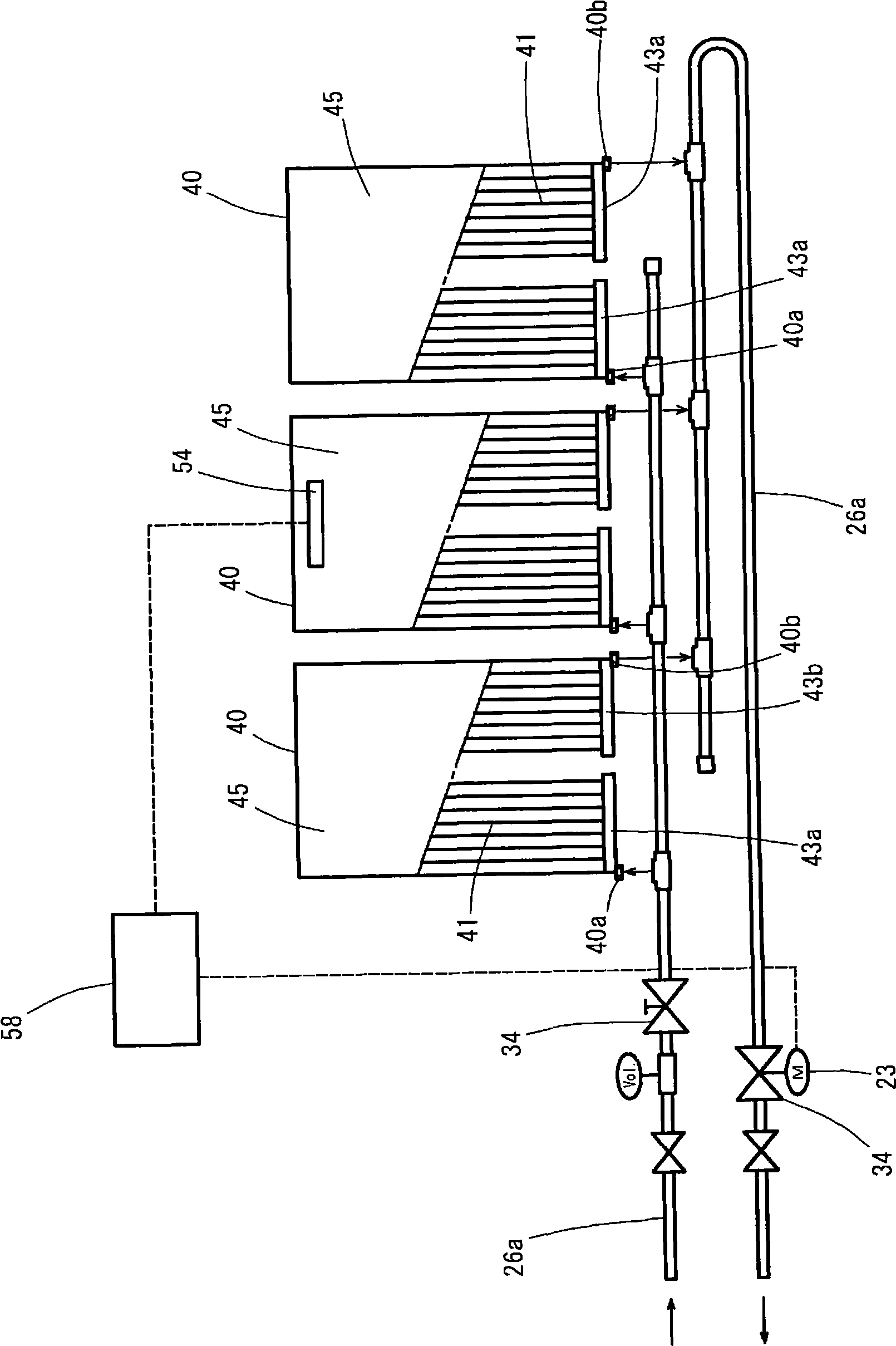 Radiation type cooling and heating device