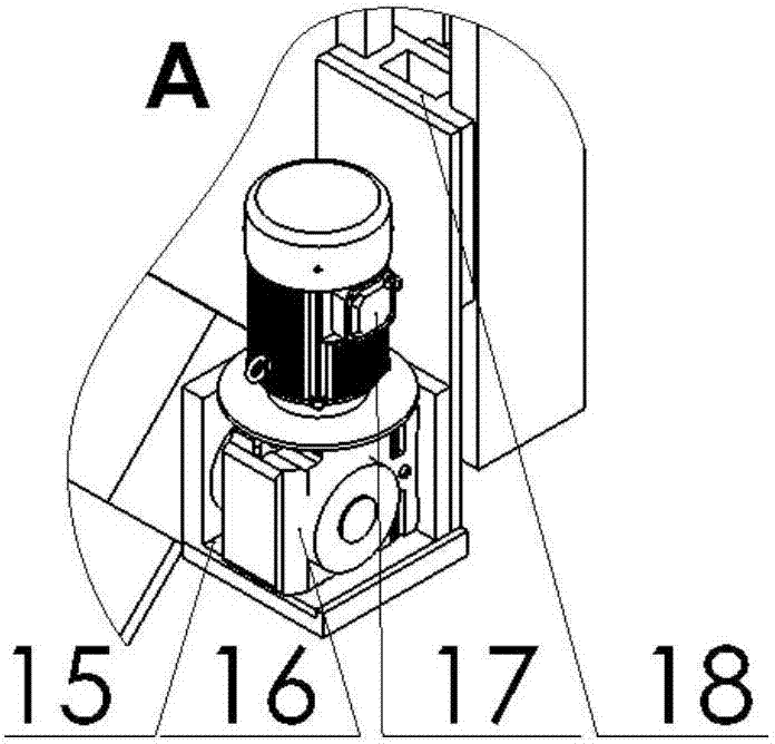 Stone slab truss type automatic discharging device and method