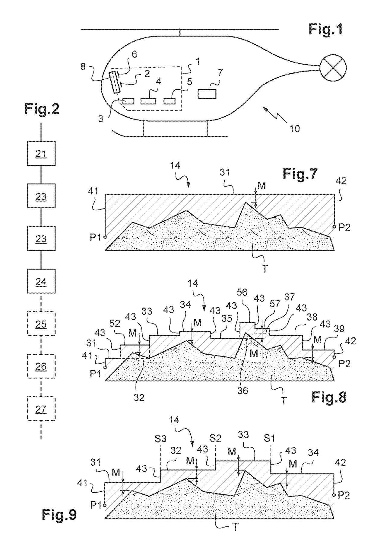 Method and a device for calculating a safe path from the current position of an aircraft to an attachment point