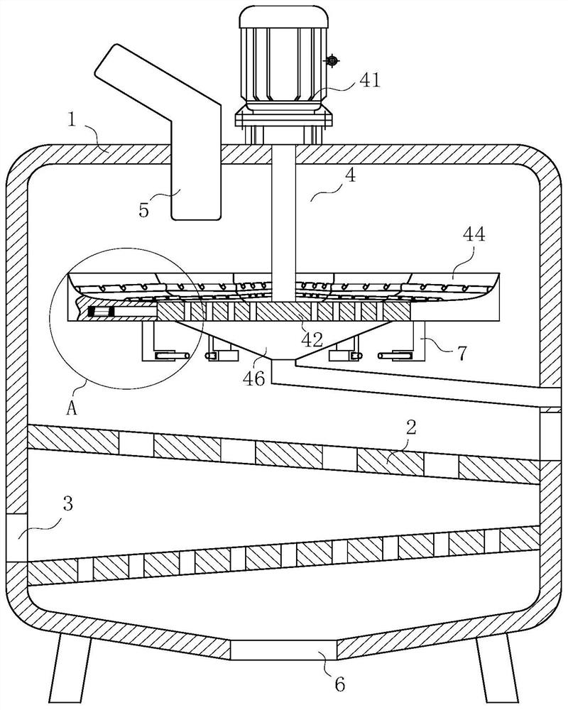 A kind of ash separation device for electrolytic aluminum processing