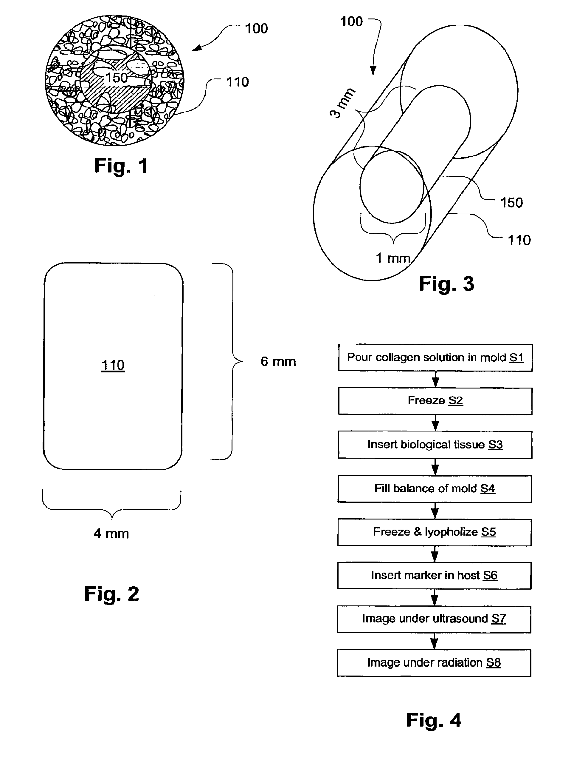 Biopsy marker with in situ-generated imaging properties