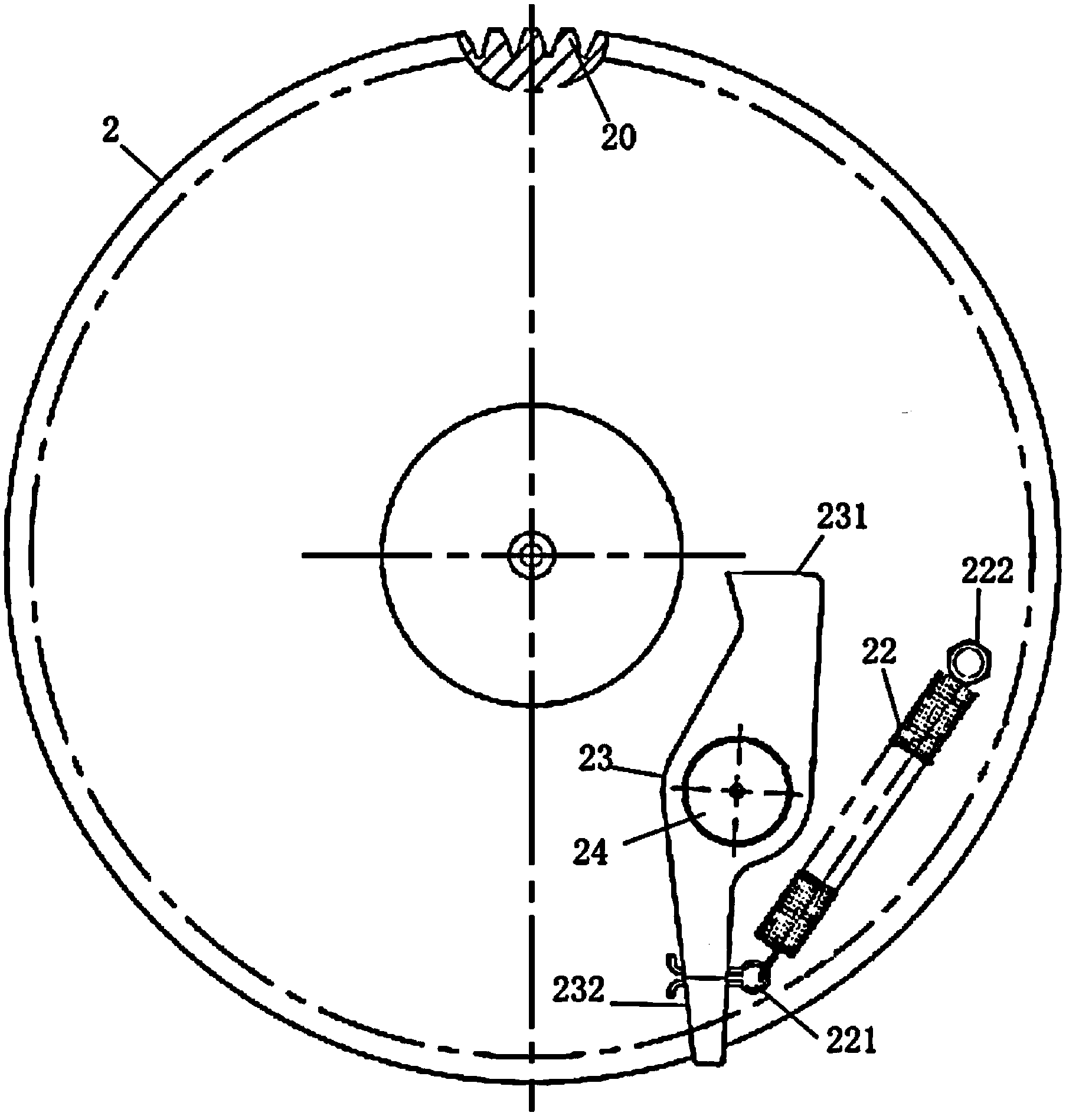 Energy accumulation tripping mechanism of breaker operating mechanism