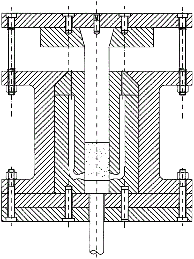 Differential-speed extrusion forming method of magnesium alloy high performance cup-shaped piece