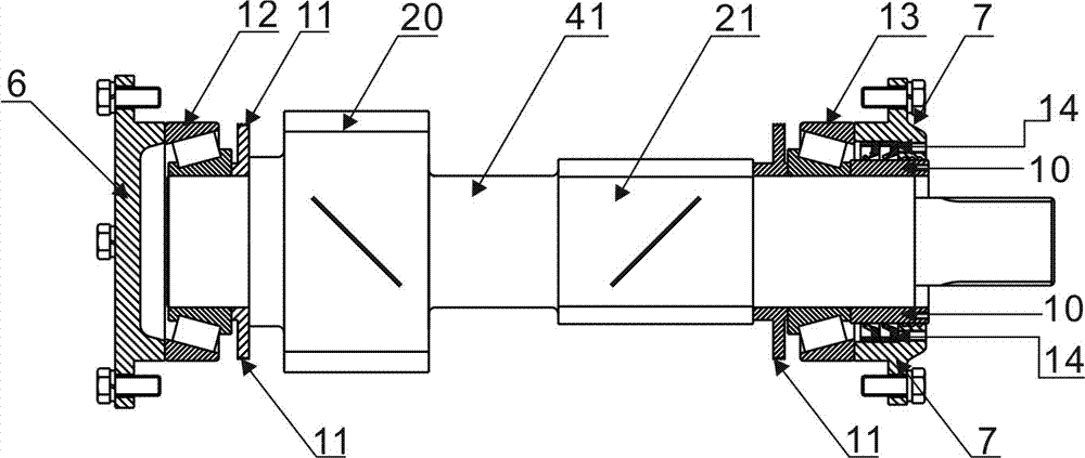 Speed changer for coal mine drilling rig hydraulic winch