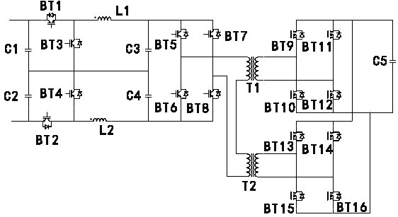 Virtual internal resistance adjusting device for equalization between battery clusters