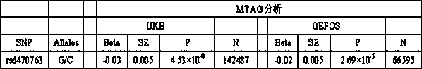 Kit for detecting juvenile osteoporosis based on rs6470763