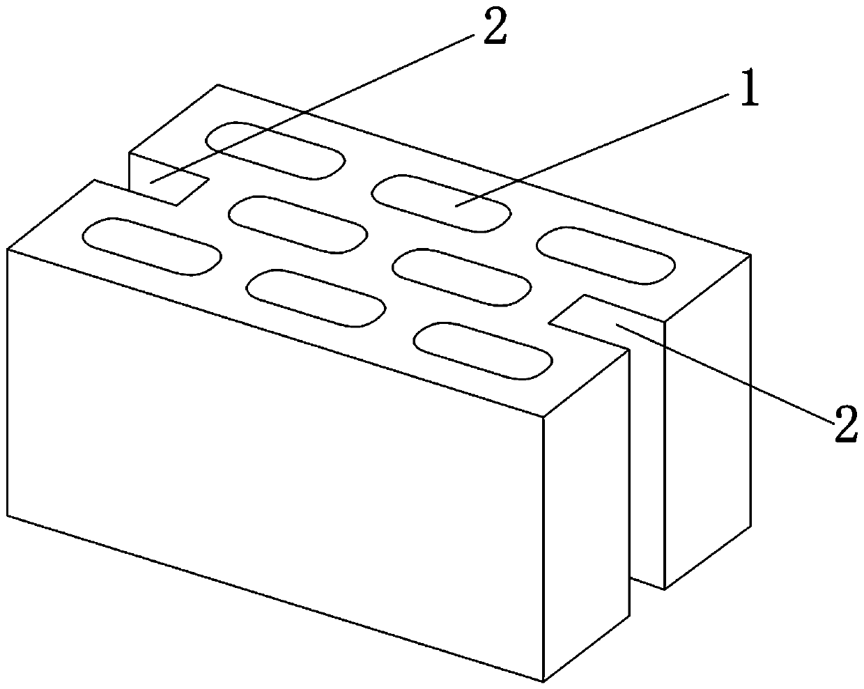 A kind of environment-friendly thermal insulation hollow block and preparation method thereof