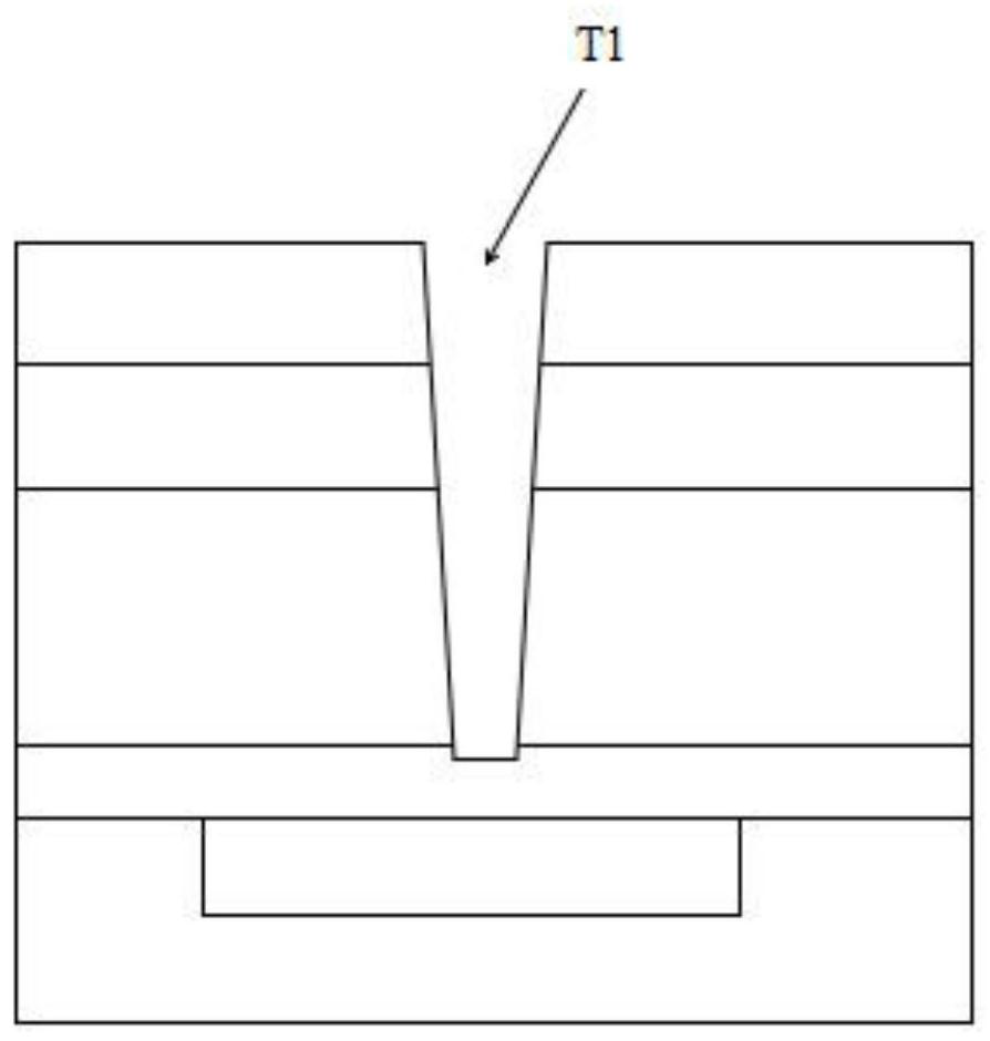 Outline structure of a contact hole