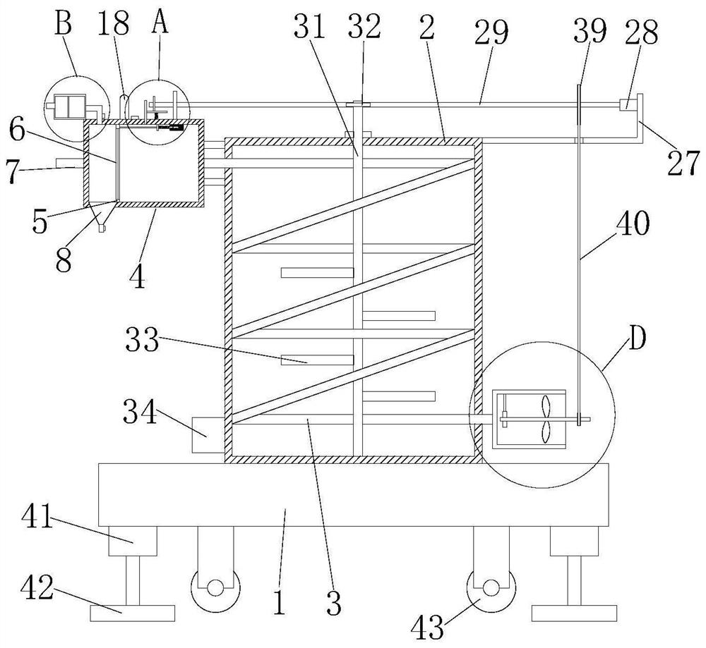 Waste heat recovery system for environment-friendly coating mechanical equipment