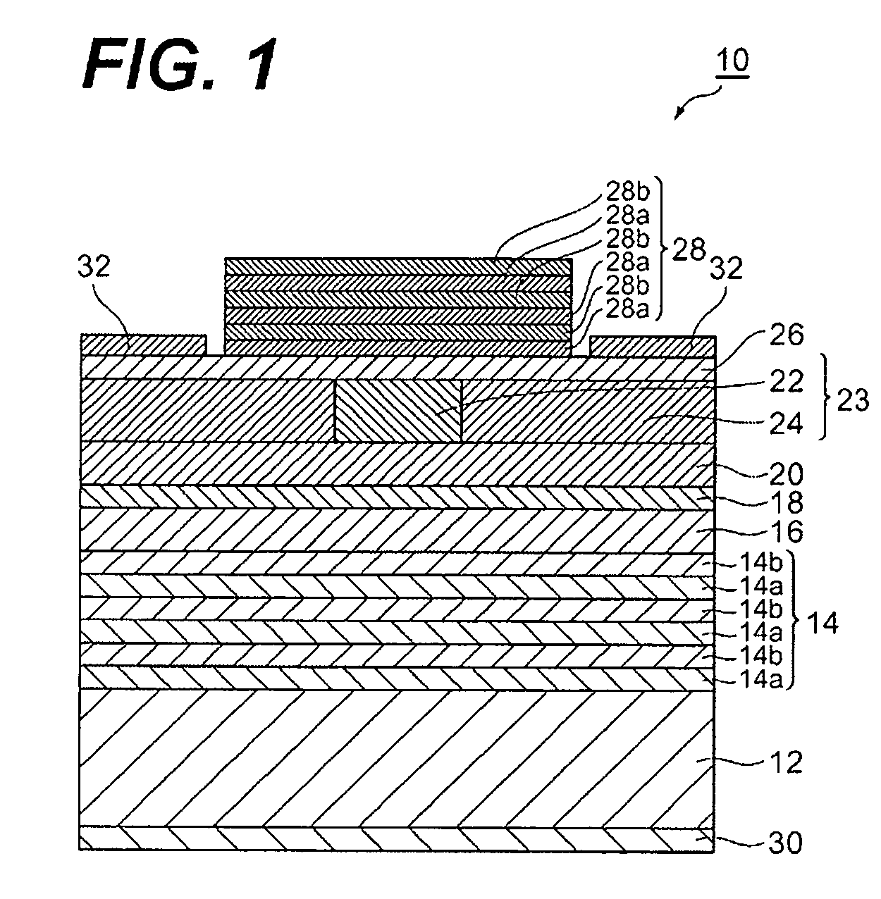 Semiconductor light-emitting device with a surface emitting type