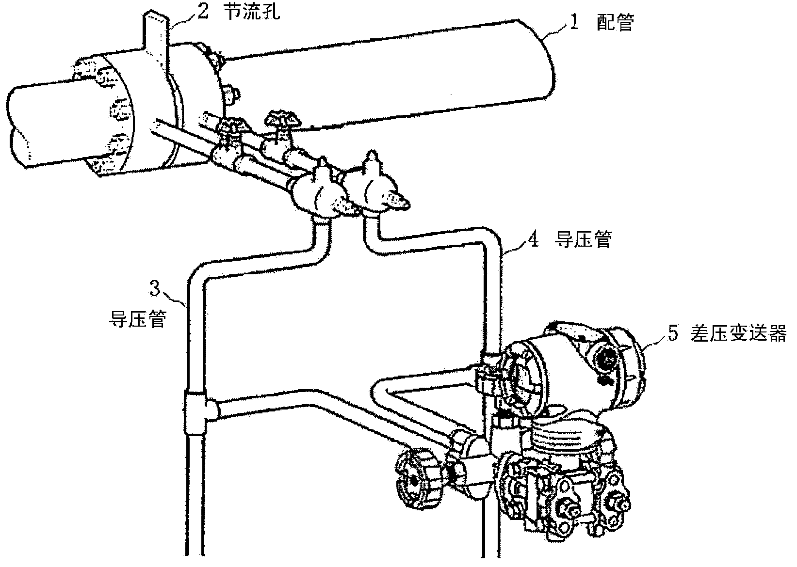 Pressure guiding tube blockage diagnosing device and blockage diagnosing method