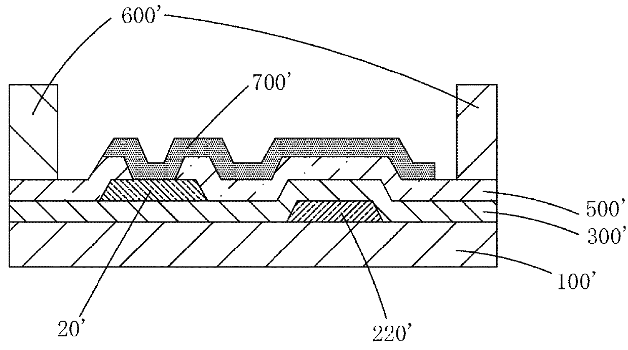 Broken line repair method of TFT substrate