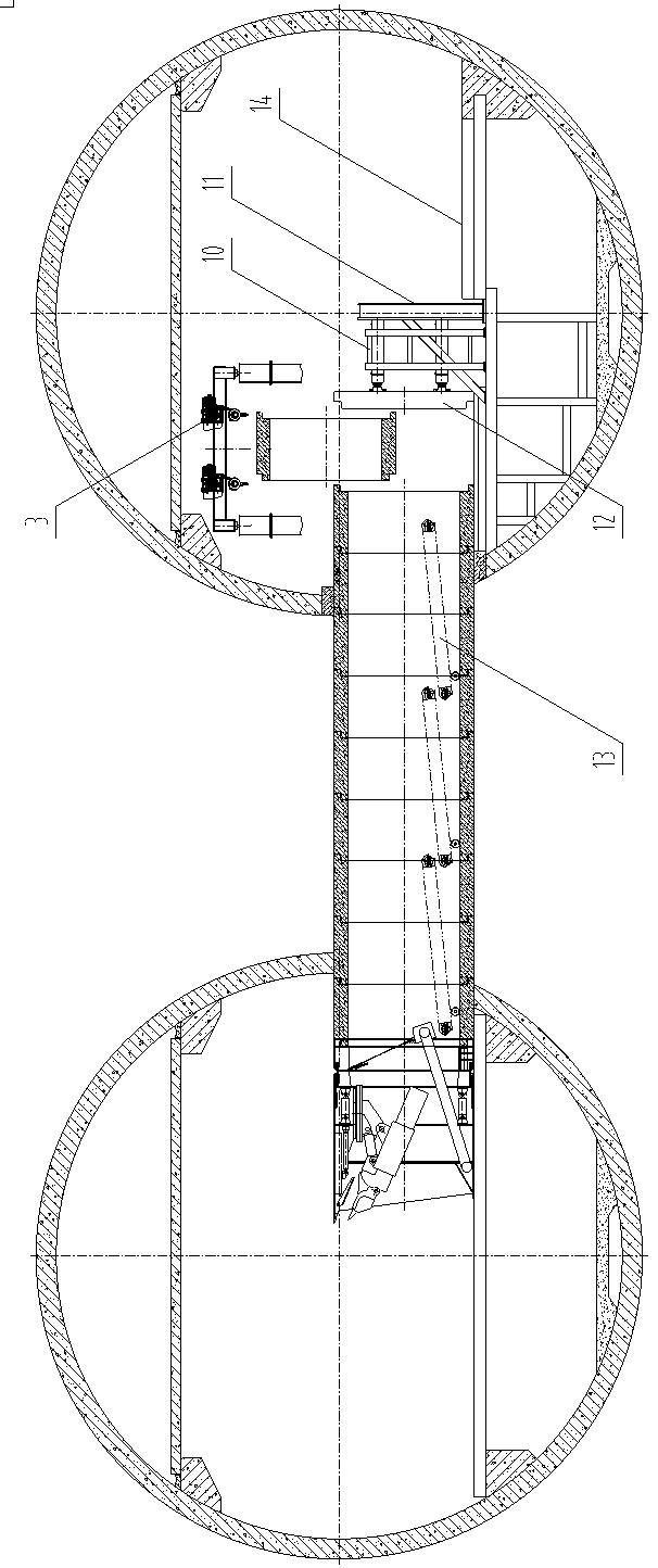 Contact channel heading machine