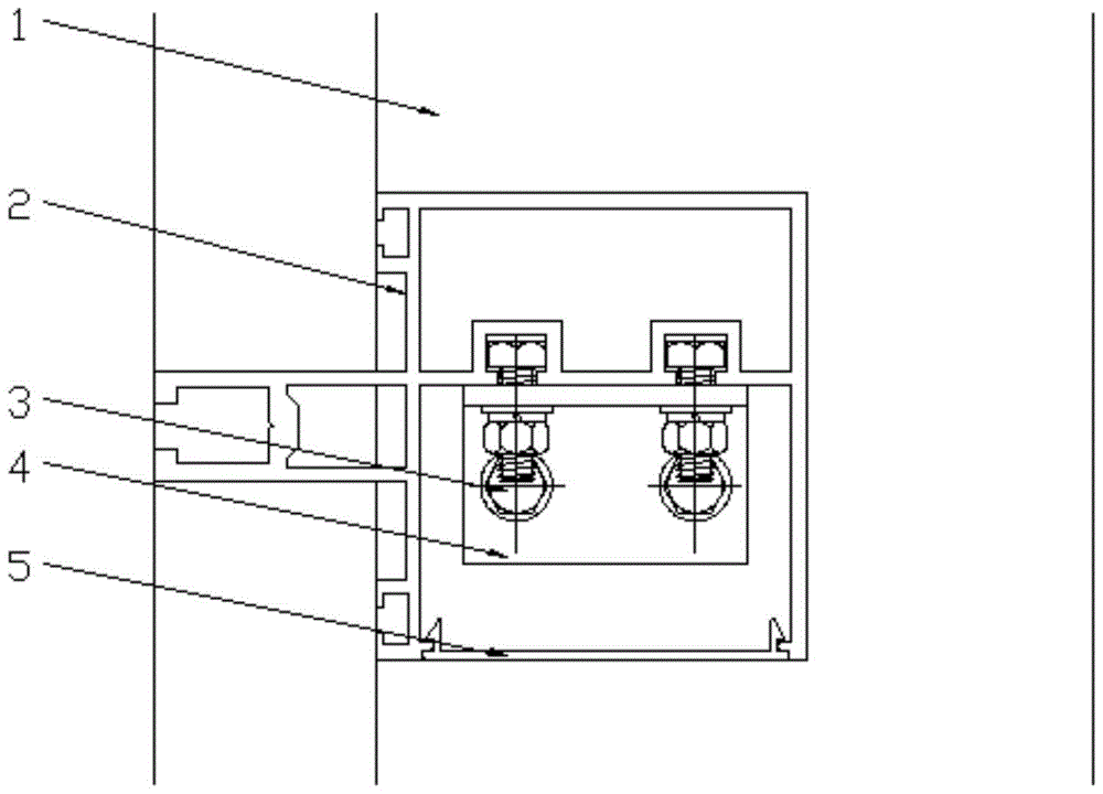 Curtain wall connection structure and installation and disassembly method