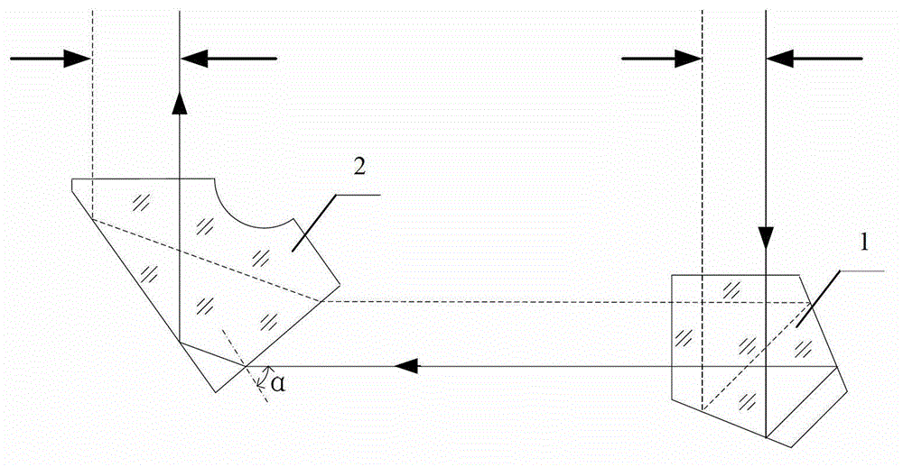 Double-prism light-shift magnifier