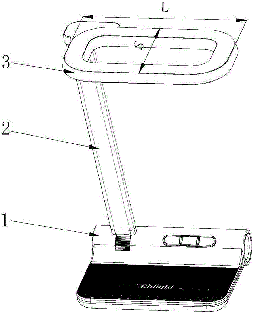 Light source uniform type table lamp