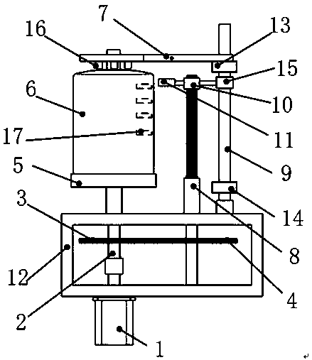 Barreled water bucket inner cavity wall automatic cleaning machine