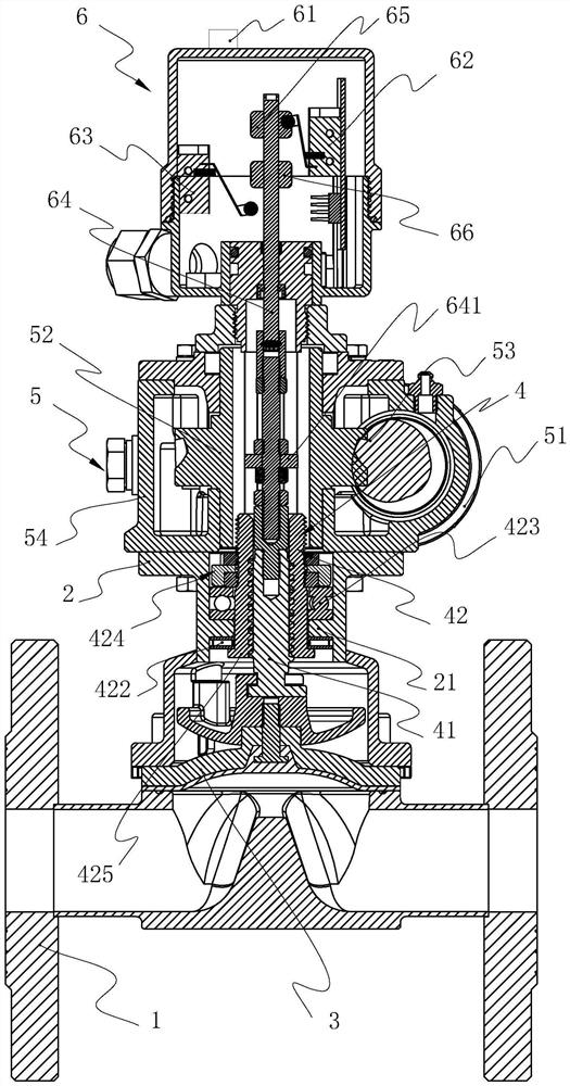 Low-torque diaphragm valve with opening and closing indicating device