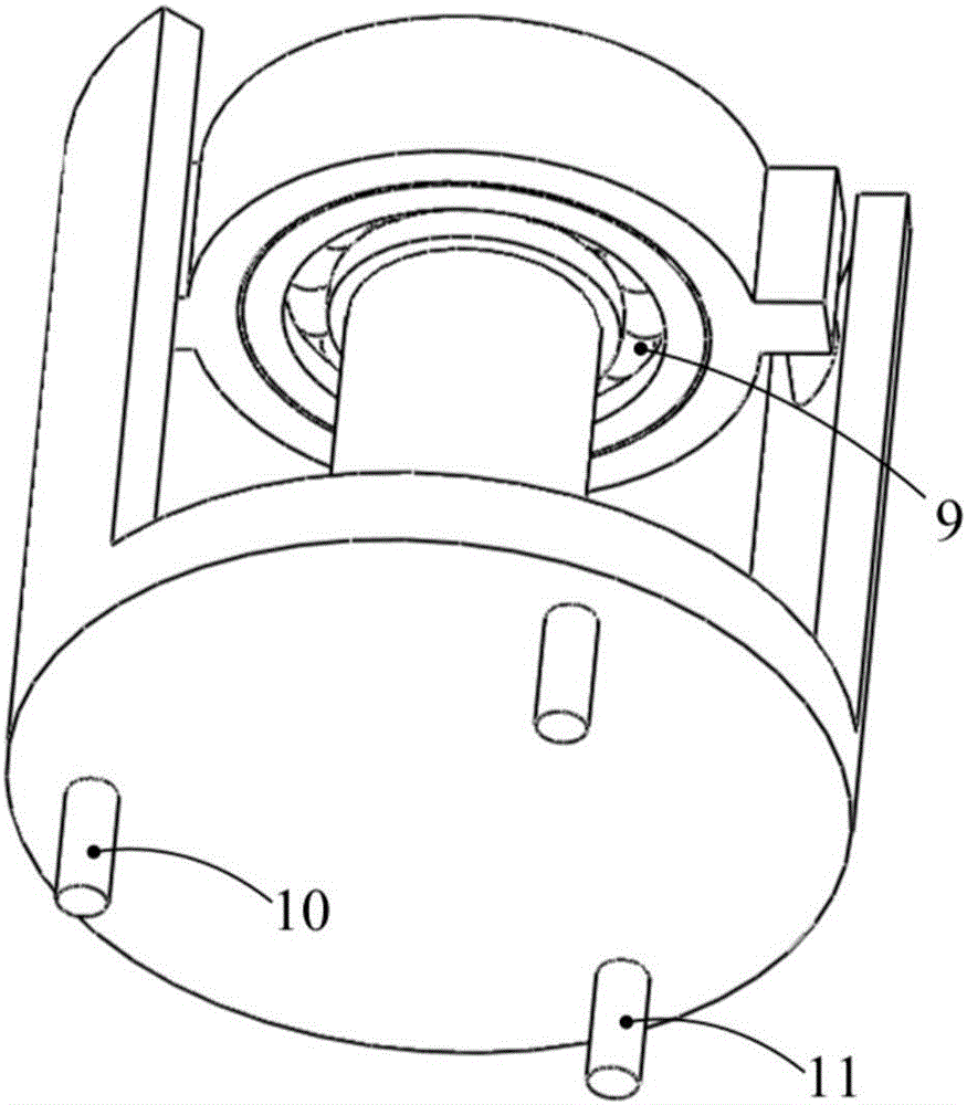 Electrostrictive micromotion structure for improving two-axis rotating table tracking precision and control method thereof