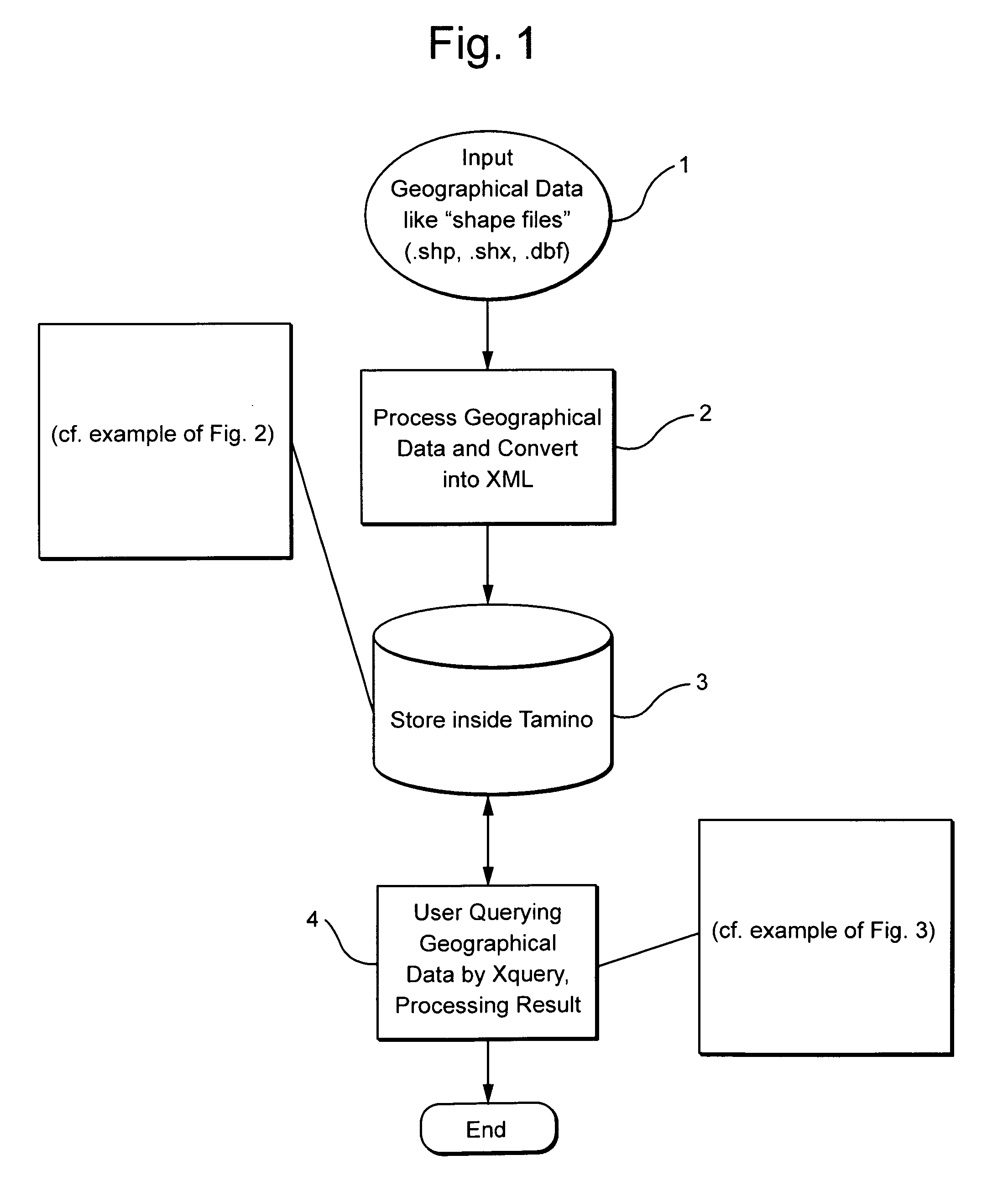 Geographic XML database management system