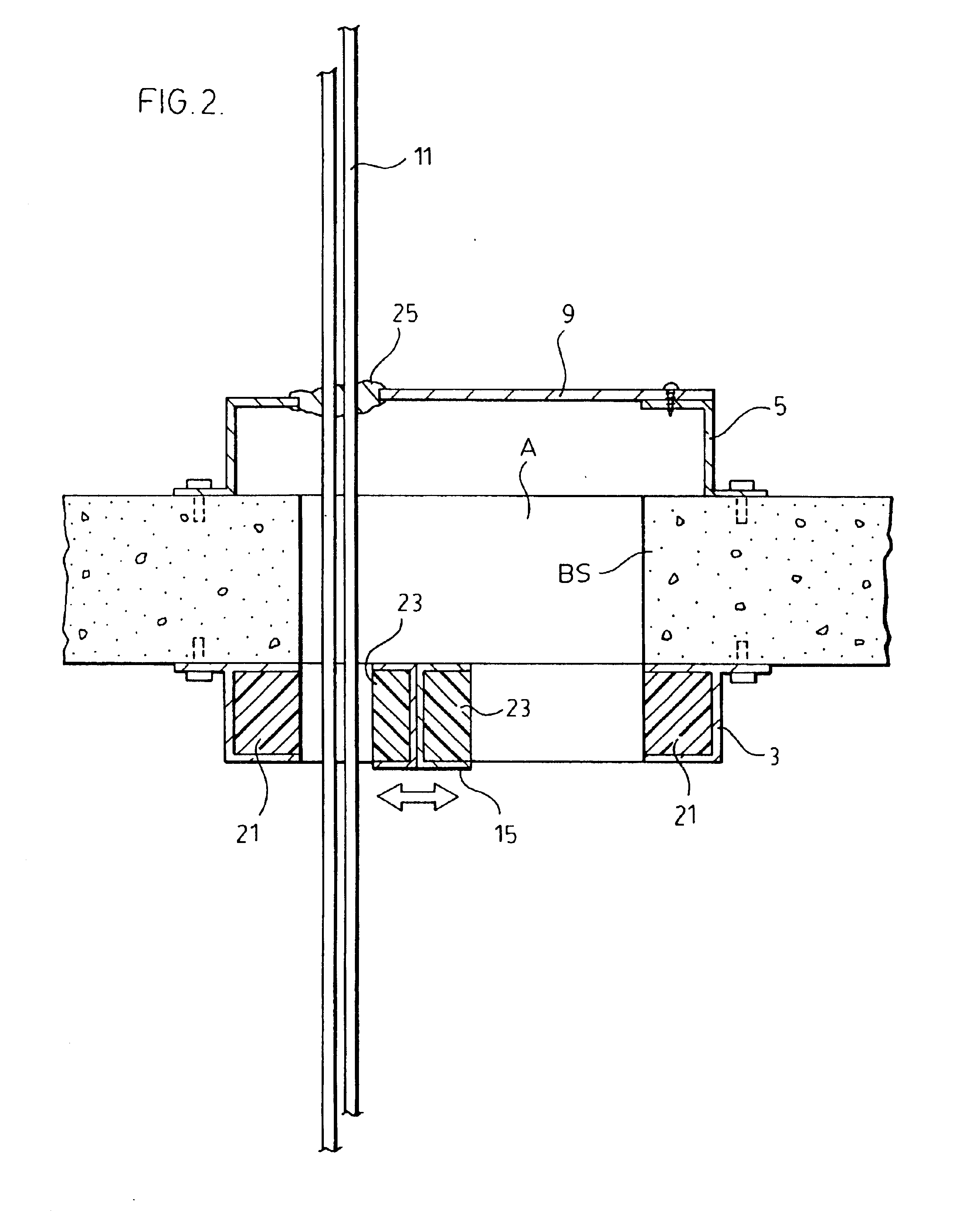 Intumescent floor opening frame