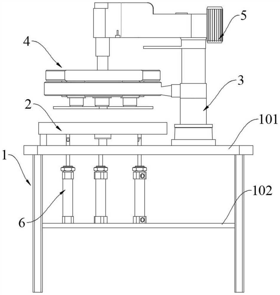 Polishing and polishing device for mobile phone cover plate machining